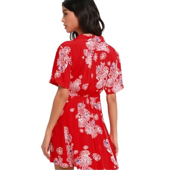 Free People Dresses Free People Blue Hawaii Mini Dress Size XS - Picture 2 of 8